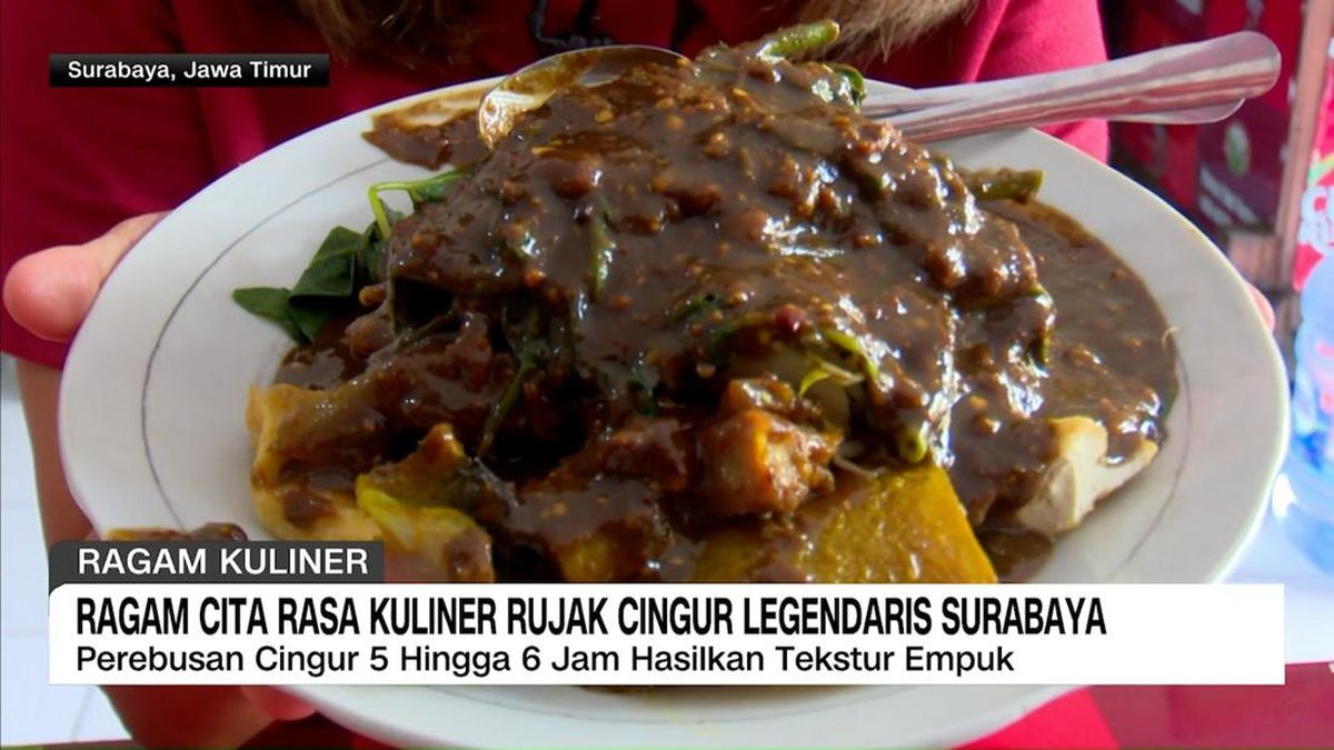 VIDEO: Ragam Cita Rasa Kuliner Rujak Cingur Legendaris Surabaya