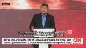 Hashim Ungkap Rencana Pemerintah Bagikan Hp Gratis & Rekening Bank