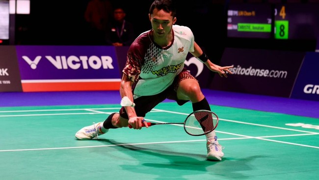 Jonatan Christie mengalahkan Lin Chun Yi dalam babak pertama Denmark Open 2026