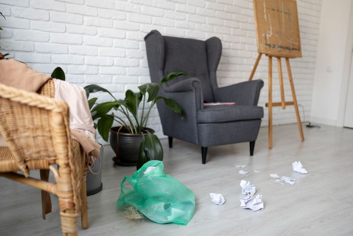 Kondisi rumah yang bisa ungkap nasib buruk penghuninya adalah area pintu masuk yang berantakan