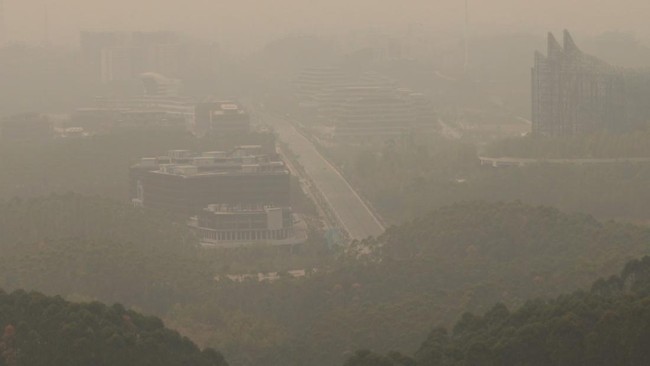 IKN diselimuti kabut asap karhutla