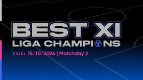 Infografis Best 11 Matchday 2 Liga Champions
