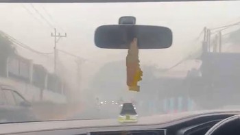 Kabut Asap Palembang Makin Parah, Jarak Pandang Makin Tertutup