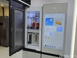Kulkas Terbaru Samsung Canggih, Bisa Deteksi Makanan dan Nonton YouTube