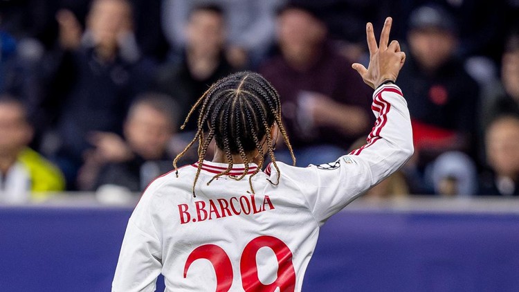 FOTO: Barcola Hattrick, LASK vs Liverpool Banjir Gol