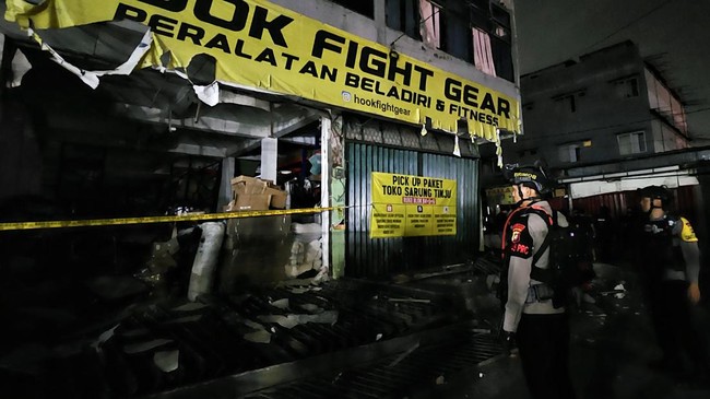 Ledakan di Pasar Cimanggis Tangerang Selatan