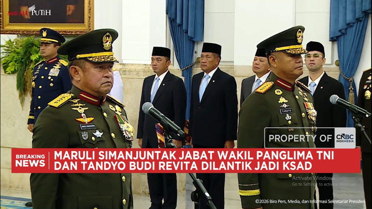 Maruli Simanjuntak Jadi Wakil Panglima TNI dan Tandyo Budi Jadi KSAD