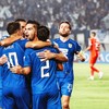 Sandy Walsh merayakan kemenangan Persib Bandung 1-0 atas The Cong Viettel pada laga kedua AFC Champions League Two (ACL 2) di Stadion Si Jalak Harupat, Kabupaten Bandung, Rabu (14/10). (Dok. Persib)