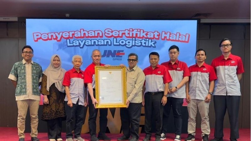 JNE Resmi Raih Sertifikasi Halal untuk Layanan Logistik dari BPJPH