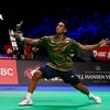 Alwi Farhan saat menghadapi Jonatan Christie di babak 16 besar Denmark Open 2026. (Arsip PBSI)