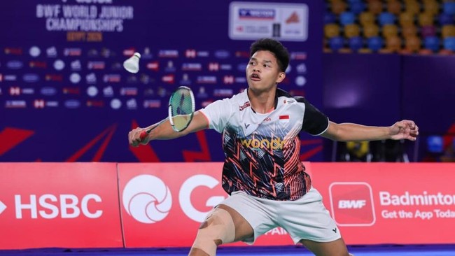Fardhan Rainanda Joe berhasil lolos ke final Kejuaraan Dunia Junior BWF 2026. (Dok. PBSI)
