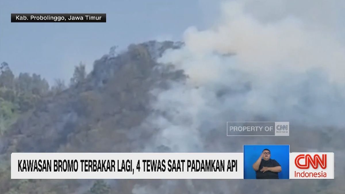 VIDEO: Kawasan Bromo Terbakar Lagi, 4 Orang Tewas Saat Padamkan Api