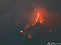 Kawasan Gunung Arjuno-Welirang Kebakaran Lagi, Api Berkobar