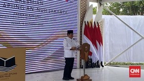 Gubernur DKI Jakarta Pramono Anung resmikan Masjid Apung An-Nur di kawasan pantai Ancol Taman Impian, Jakarta Utara, Jumat (16/10).