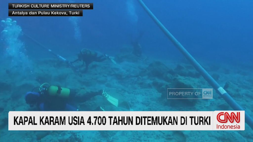 VIDEO: Kapal Karam Usia 4.700 Tahun Ditemukan di Turki