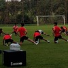 Persija Jakarta menggelar latihan di Persija Training Ground, Depok, Jawa Barat, Kamis (15/10).