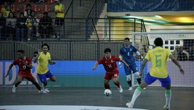 Timnas Futsal menghadapi Brasil di Copa das Nacoes de Futsal 2026. (Arsip FFI)