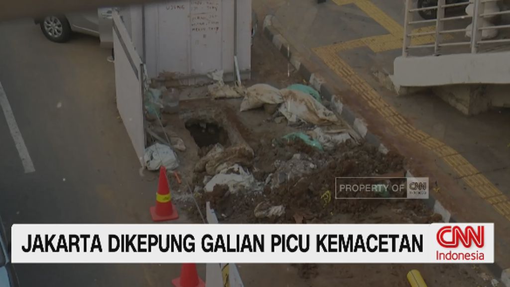 VIDEO: Jakarta Dikepung Galian Picu Kemacetan