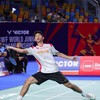 Radithya Bayu Wardhana beraksi di Kejuaraan Dunia Junior BWF 2026.