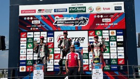 Pembalap Resky Yusuf Herawan menempati posisi pertama dalam Thailand Talent Cup 2026 di Sirkuit Buriram, Thailand, Sabtu (17/10).