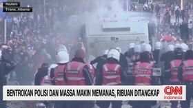 demonstrasi mahasiswa Albania, bentrokan mahasiswa, Tirana Albania, Edi Rama, tuntutan perdana menteri mundur, demonstrasi di Albania,