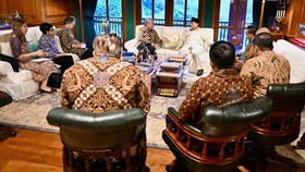 Presiden Republik Indonesia Prabowo Subianto menerima kunjungan kerja Sekretaris Jenderal Perserikatan Bangsa-Bangsa (Sekjen PBB) Antnio Guterres di kediaman pribadi Presiden di Hambalang, pada Minggu, 18 Oktober 2026.