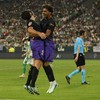 Soccer Football - LaLiga - Real Betis v FC Barcelona - Estadio de La Cartuja, Seville, Spain - October 17, 2026 FC Barcelona's Eric Garcia celebrates scoring their fourth goal with Lamine Yamal REUTERS/Marcelo Del Pozo