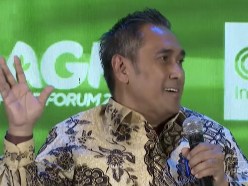 Direktur Utama ID FOOD Ghimoyo di CNN Indonesia Agrifood Forum 2026