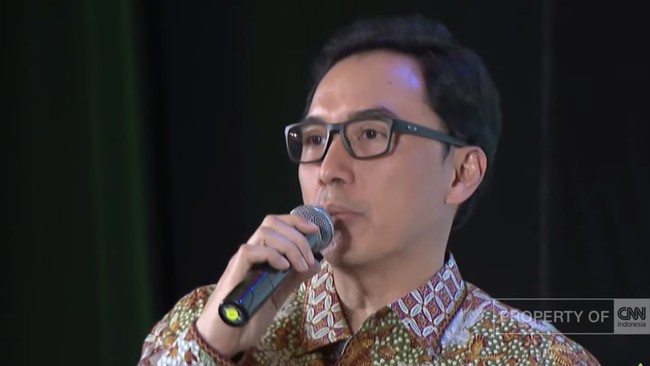 Direktur Utama PTPN III Denaldy Mulino Mauna di CNN Indonesia Agrifood Forum 2026