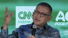 Direktur Utama Pupuk Indonesia Rahmad Pribadi  di CNN Indonesia Agrifood Forum 2026