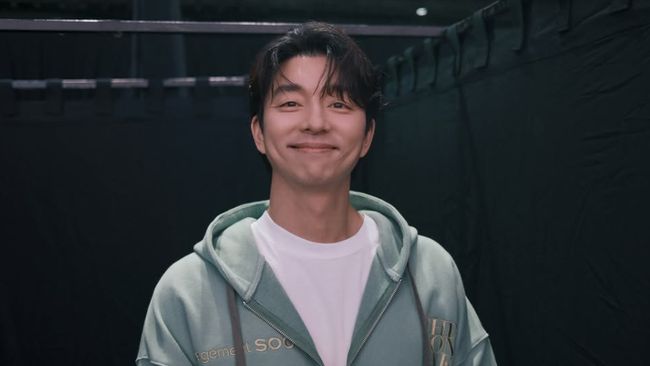 Gong Yoo untuk fan meeting The Long Take 2026 di Istora Senayan Jakarta, Indonesia, Sabtu (17/10).