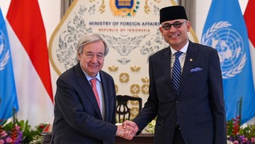 Menlu Tata Beri Salam Perpisahan ke Sekjen PBB Guterres