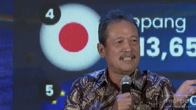 Menteri Kelautan dan Perikanan Sakti Wahyu Trenggono di CNN Indonesia Agrifood Forum 2026