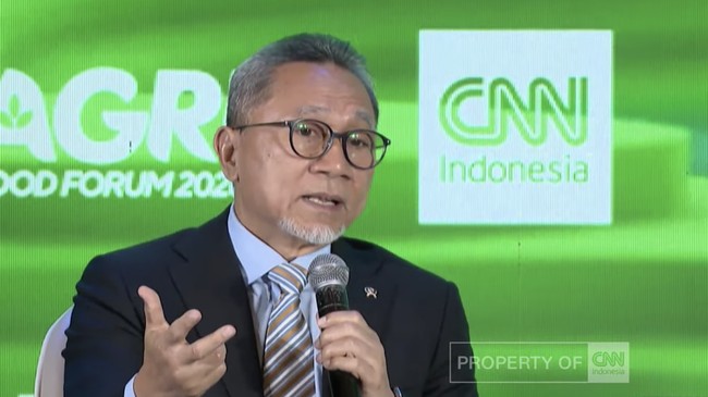 Menteri Koordinator Bidang Pangan Zulkifli Hasan di CNN Indonesia Agrifood Forum 2026