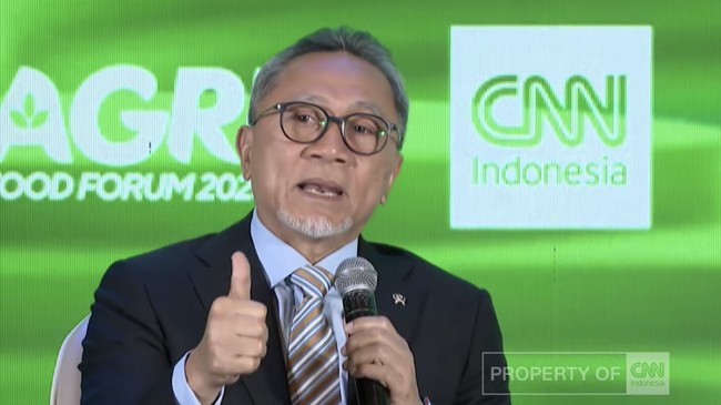 Menteri Koordinator Bidang Pangan Zulkifli Hasan di CNN Indonesia Agrifood Forum 2026