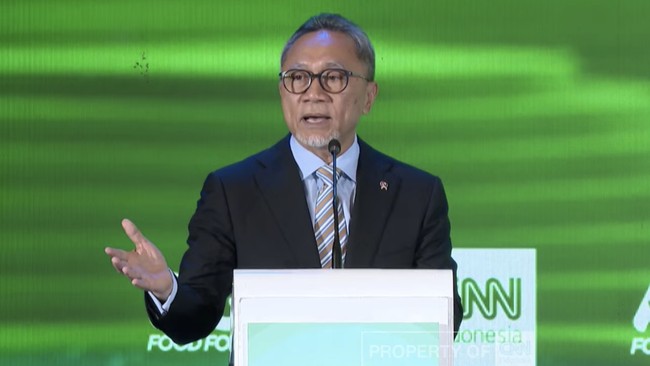 Menteri Koordinator Bidang Pangan Zulkifli Hasan di CNN Indonesia Agrifood Forum 2026