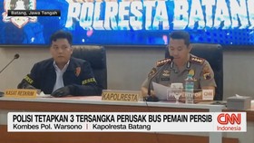 Polisi Tetapkan 3 Tersangka Perusak Bus Pemain Persib