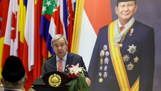 Sekretaris Jenderal PBB Antonio Guterres mengapresiasi kontribusi Tentara Nasional Indonesia (TNI) dalam memelihara perdamaian dunia.