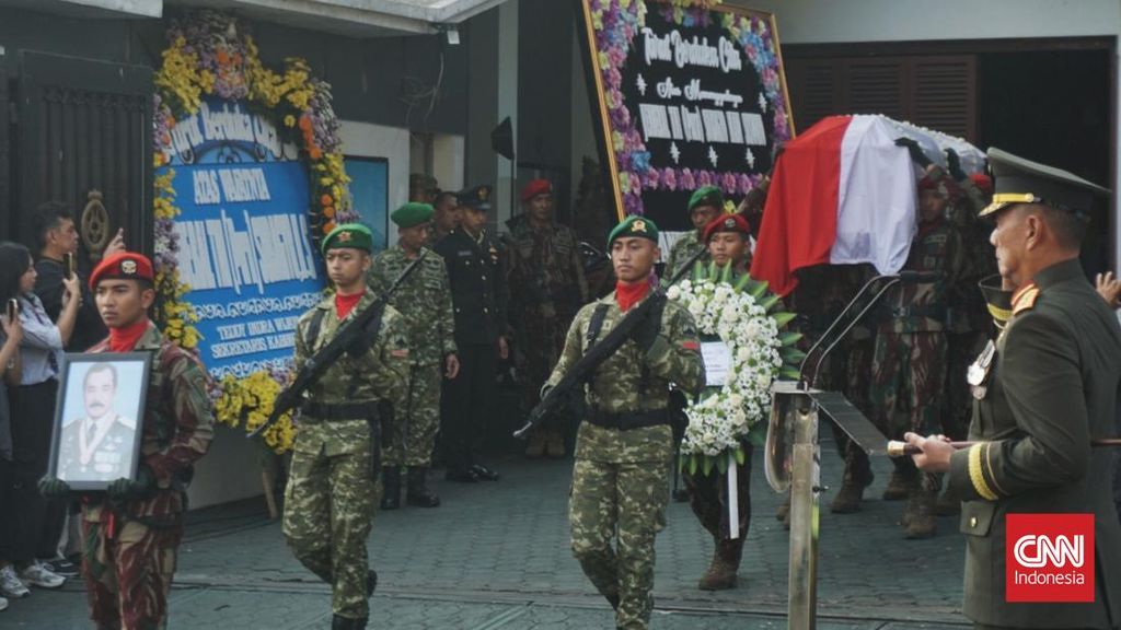 Jenazah Mantan KSAD Subagyo HS Diterbangkan ke Jakarta