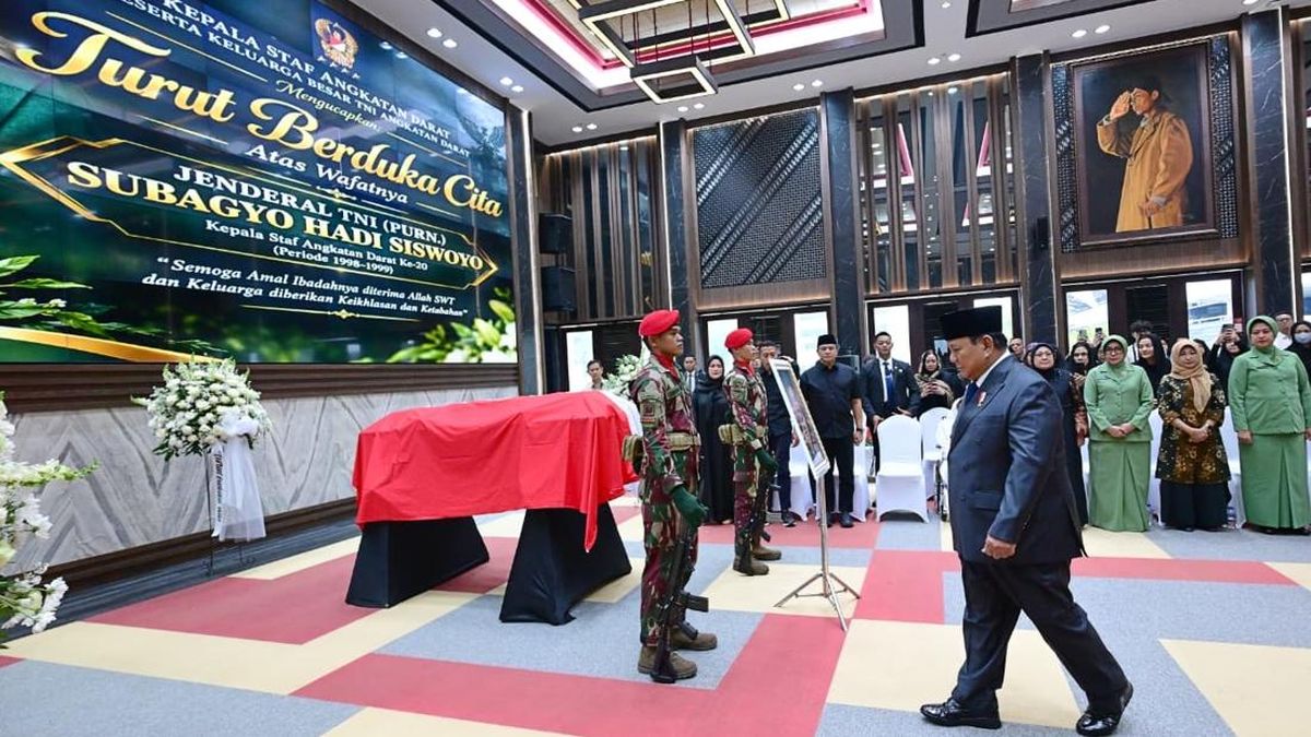 Prabowo Bogen letzten Subagyo in der Magier TNI AD
