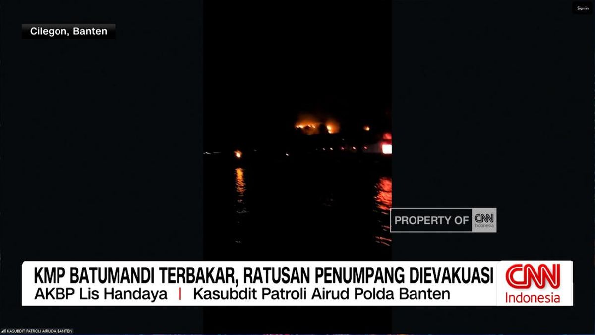 VIDEO: Update Terkini Kebakaran KMP Batu Mandi di Perairan Merak