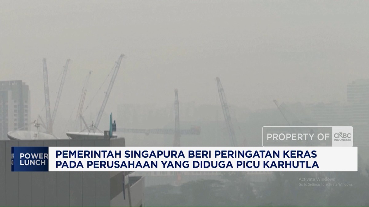 Video: "Warning" Soal Asap Karhutla, Saham Pertanian Singapura Anjlok