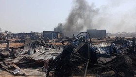 Serangan pesawat tak berawak atau drone menghantam sebuah pasar di wilayah Abyei yang disengketakan Sudan dan Sudan Selatan.