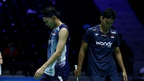 Fajar/Fikri tersingkir di babak pertama French Open 2026. (Dok. PBSI)