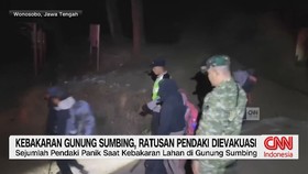 Kebakaran Gunung Sumbing, Ratusan Pendaki Dievakuasi