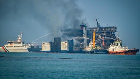 KMP Batumandi Tenggelam Usai Terbakar