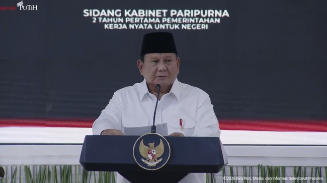 Presiden Prabowo Pimpin SKP 2 Tahun Pertama Pemerintahan Kerja Nyata untuk Negeri, 21 Oktober 2021