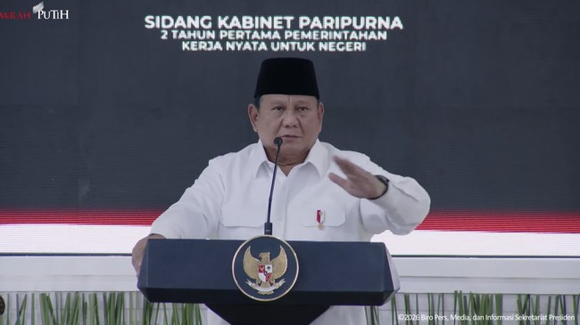 Presiden Prabowo Pimpin SKP 2 Tahun Pertama Pemerintahan Kerja Nyata untuk Negeri, 21 Oktober 2026
