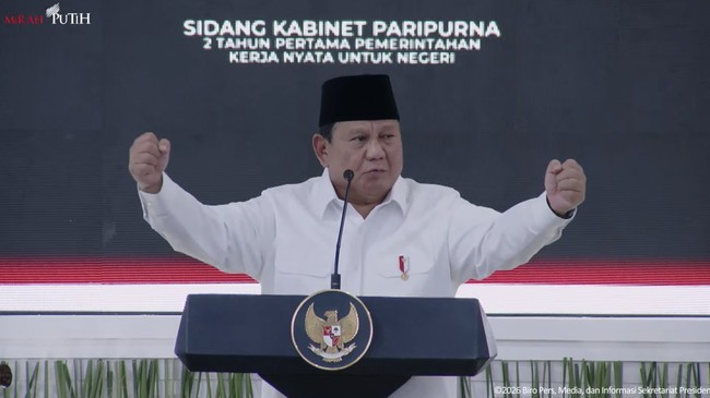 Presiden Prabowo Pimpin SKP 2 Tahun Pertama Pemerintahan Kerja Nyata untuk Negeri, 21 Oktober 2026