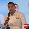 Ketua Umum Kamar Dagang dan Industri (Kadin) Indonesia Anindya Novyan Bakrie dalam konferensi pers di Menara Kadin, Jakarta Selatan, Kamis (22/10).